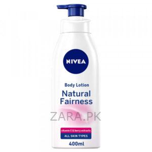 Nivea Natural Fairness Body Lotion Moisturiser (400ml) - Image 1