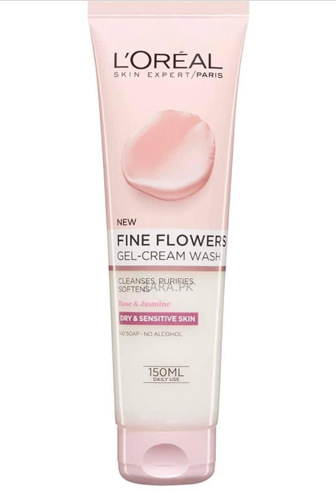 Loreal Fine Flowers Whitening Gel Cream Face Wash 200ML Zara.pk