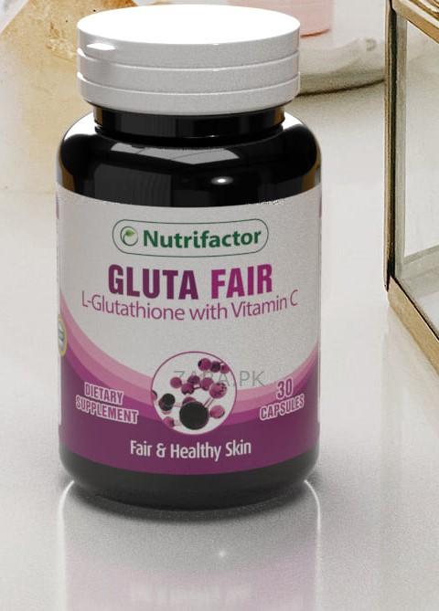 Nutrifactor Gluta Fair L-Glutathione with Vitamin C 30 tablets - Zara.pk Nutrifactor Gluta Fair L-Glutathione with Vitamin C 30 tablets - Zara.pk
