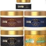 Silky Cool Gold Mud Mask, Massage cream, Scrub 350ml