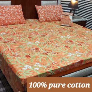 Fabric Pure Cotton Bedsheet 3 Piece - Image 10