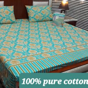 Fabric Pure Cotton Bedsheet 3 Piece - Image 15