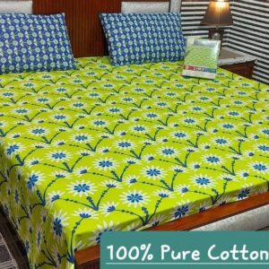 Fabric Pure Cotton Bedsheet 3 Piece - Image 16