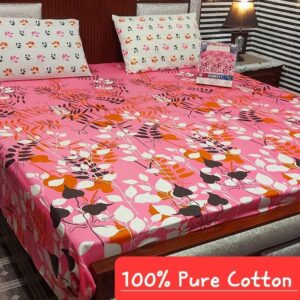 Fabric Pure Cotton Bedsheet 3 Piece - Image 22